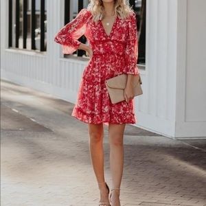 Vici Collections Confessions Printed Ruffle